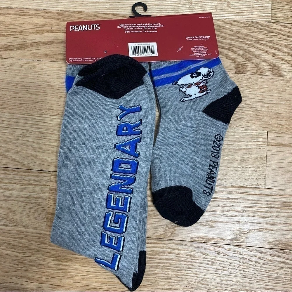 Snoopy Peanuts Father Son Socks NWT Blue Gray Mens Kids Boys Fathers Day Gift